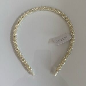 J. Crew pearl headband, NWT